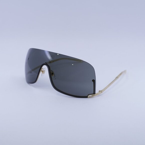 🕶️ New Gucci GG1560S 001 Sunglasses - Gold Frame, Grey Lenses - Picture 4 of 11